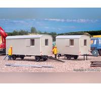 KIBRI 2x roulottes de chantier - HO 1/87 - Kibri 10278