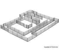 KIBRI 38605 Échelle Ho Clôture Industrielle de Grille Métallique Gris (CM 300)