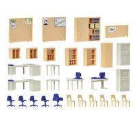 Kibri 38654 SET déco H0 mobilier de bureau modèle fini