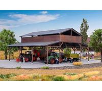 Kibri 39095 - 1/87 - HO : hangar à bois ou abri pour engins agricole