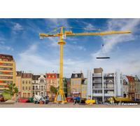 Kibri - Grue à Tour H0 LIEBHERR 10202, Jaune, 42 cm x 5,5 cm x 40 cm, Pour Adult, Teen, Big Kid, 1 ou plus Joueurs, Manuel, Plastique, À Assembler, Véhicule, TOYS_AND_GAMES