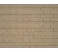 KIBRI Plaque plastique mur de pierres taillées 20x12 cm - HO 1/87 - Kibri 34137