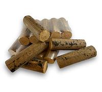 Kibros 15 bûches Bois compressé hêtre 100% Naturel 18 MJ/kg 3X performant | 15 bûches hêtre 100% naturel, 18 MJ/kg, 3× plus performant, écologique, poêles inserts cheminées barbecues.