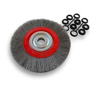 Kibros Brosse circ. touret ACIER fil souple Ø 250 mm 2 rangs