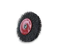 Kibros Brosse rot. circ. acier dur Ø 100 mm 18 mm 3 rangs tige