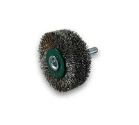 Kibros Brosse rot. circ. inox dur Ø 50 mm 18 mm 3 rangs tige