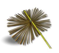 Kibros Hérisson acier plat 400×600 mm ramonage conduits non gainés M12 | Hérisson rect. 400×600 mm, acier plat, embout fileté M12×1,75 mm, ramonage conduits non gainés cheminée chaudière.