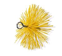 Kibros Hérisson Rond synthétique ramonage Ø 180 mm Embout M12 | Embout acier fileté M12×1,75 mm, ramonage conduits gainés flexibles, compatible cheminée chaudière poêle à bois.