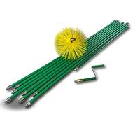 Kibros Kit ramonage rotatif Kiblok hérisson nylon Ø 200 mm 9 cannes | 9 cannes autobloquantes 8×1,4 m+1×1 m, ressort de départ et manivelle, hérisson nylon Ø 200 mm.