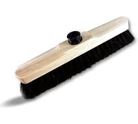 Kibros Lot 10 balais ménage Droit Luxe Soie Grise 50 mm 40 cm Manche Bois