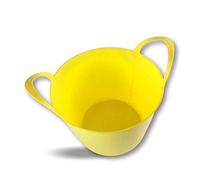 Kibros Lot 10 seaux bassines Souples polyéthylène Ø 35 cm 14 litres | Polyéthylène flexible résistant, Ø 35 cm, anse métal, grande poignée, usage ménage jardin maçonnerie BTP.