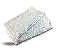 Kibros Lot 10 serpillières écrues liseré Bleu 750×600 mm Ultra-absorbantes | Coton tissé écru, liseré bleu, 750×600 mm, ménage domestique ou industriel, lavable en machine.