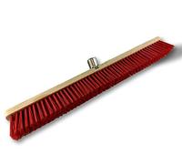 Kibros Lot 3 balais cantonnier PVC Rouge 80 cm extérieur sans Manche