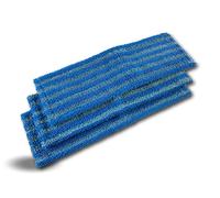 Kibros Lot 3 serpillières Frange Microfibre Balai Easy Press 40 cm | Microfibre à languette avec œillets, 46×15 cm, lavante dégraissante, compatible balai Easy Press Kibros.