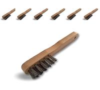 Kibros Lot 6 brosses à bougie inox ondulé 16 trous