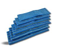 Kibros Lot 6 serpillières Frange Microfibre Balai Easy Press 40 cm | Microfibre à languette avec œillets, 46×15 cm, lavante dégraissante, compatible balai Easy Press Kibros.
