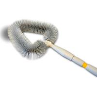 Kibros Tête de Loup Brosse Vinyle Manche télescopique 1,10 à 1,65 m | Brosse vinyle souple, manche télescopique réglable 1,10 à 1,65 m, nettoyage poussière toiles araignée plafonds recoins.