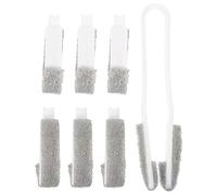 KICHOUSE 1 Ensemble Brosse de Nettoyage pour Volets avec Tête Remplaçable de Brosse Portable pour Nettoyer Bouches Aération Rideaux pour Maison et Bureau