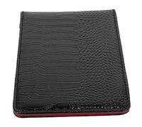 KICHOUSE 1 pièce Housse de Protection pour Carnet de Score Similicuir Noir Couverture Durable et Rechargeable pour Compte Rendu de Match pour