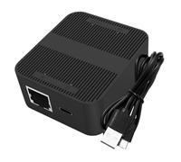KICHOUSE 1 répartiteur de réseau répartiteur pour câble Double séparateur Ethernet prolongateur de connecteur ethernet Prise modulaire ethernet Plastique Black