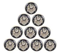 KICHOUSE 10 Boutons de Couture en Alliage Rétro, Boutons Métalliques Ronds 20mm pour Remplacement de Vêtements, Décoration Diy, Adaptés pour Boutique de Vêtements