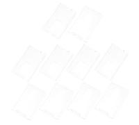 KICHOUSE 10 Pièces Protecteur D'identité Manche D'identification Support De Carte D'identité Protecteur De Carte De Sécurité Sociale Cartes Titulaire Plastique Blanche