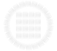 KICHOUSE 100 Clips en Plastique Noir pour Bonnets de Postiche, 7 Dents, Fixation Solide et Résistante, Accessoires Indispensables pour Coiffure et Extensions