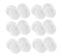 KICHOUSE 100 Inserts Sonores Blancs 24 MM pour Réparation de Hochets et Peluches Accessoires de Rechange pour Poupées Billes à Insérer Compatibles Jouets Bébé et Crochet Lot de 100