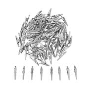 KICHOUSE 100 Mini Pinces Métalliques 35 CM pour Loisirs Créatifs Tests Électriques et Signalétique Pinces à Ressort Polyvalentes pour Bureau et Affichage