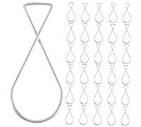 KICHOUSE 100 Pièces Crochets Métalliques de Plafond Automatiques Forme de Crochets Suspendus pour Plafond Suspendu Clips pour Plantes Décorations Mariage et Bureau