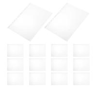 KICHOUSE 100 Pièces Pochettes Transparentes en Vinyle 11 Trous pour Dossards de Marathon, Format 11,8 X 9 Pouces, Lot de 100, Organisateur de Dossards de Course pour Événements Sportifs et
