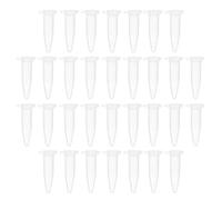 KICHOUSE 100 Tubes à Centrifuger Scientifiques en Plastique Pp 1,5 Ml Couvercles pour Collecte D'échantillons en Laboratoire, Lot de 100 Pièces Adaptés Analyse Sanguine