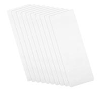 KICHOUSE 10pcs Housses Transparentes pour Signets en Pvc, Protège-pages Pratiques et Polyvalentes, pour Lecture et Diy, Design Simple et Forme Créative