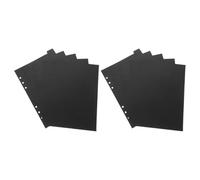 KICHOUSE 10pièces Intercalaires pour Cahier Pp Transparent Séparateurs Détachables pour Classeur Onglets Écrits Organisateur de Documents