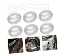 KICHOUSE 10pièces Piège à Peluches Acier Inoxydable Pour Machine à Laver Filtre à Charpie Haute Densité Lot Pour Efficacement Éliminer Impuretés