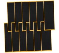 KICHOUSE 12 pièces Bandes de Grip Tape Mousse Antidérapantes pour Fingerboard Accessoires Planche à roulettes Doigts Lot de Noir et Facile à Poser