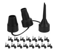 KICHOUSE 16 Embouts de Rechange pour Pompe à Air en Plastique - Adaptateurs pour Matelas Pneumatiques Piscines Gonflables et Canapés Gonflables - Kit Complet Polyvalent pour Camping et