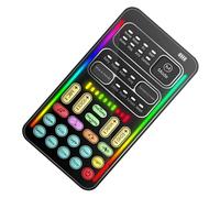 KICHOUSE 1ensemble Mini Changeur De Voix Professionnel Carte Portable pour Téléphone Et Pc Mixeur Audio pour Streaming Direct Et Karaoké Vocaux Facile à Utiliser