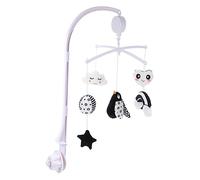 KICHOUSE 1pièce Mobile Musical Rotatif Pour Garçon Fille Décoration Suspendue Animaux Jouet De Hochets Éducatif Pour Crèche Pour Filles Et Garçons Doux Et Sécurisé