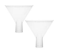 KICHOUSE 2 Embouts d'Aspirateur Transparents Grand Format Accessoires pour Machine de Nettoyage Têtes d'Aspiration pour Tapis et Canapés Kit de Remplacement Compatible Nettoyage et