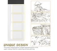 KICHOUSE 2 Pcs Petit Bloc-notes en Papier Cartonné Robuste Design Unique, pour Planification D'histoires en ureau