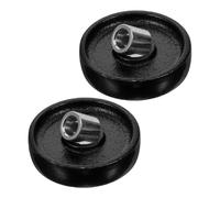 KICHOUSE 2 Pièces Accessoires cric réparation de cric de Voiture Roues de roulettes de poulie Universelle Roller Visage Accessoires de Voiture Roue de hydraulique s du