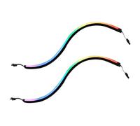 KICHOUSE 2 Pièces Barre Lumineuse de Châssis Argb 5v 400mm, 28 Led, Noir