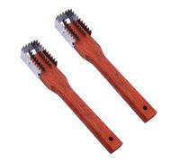KICHOUSE 2 Pièces Brosse en Écailles De Poisson Nettoyage Grattoir Écailleur Dissolvant Écaille De Poisson Enlever Les Outils D'écailles De Poisson Acier Inoxydable