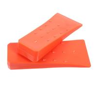 KICHOUSE 2 Pièces Coin D'abattage en Plastique Orange 20cm pour Tronçonneuse, Cale Stable sous Fortes Charges, Outil de Coupe pour Jardin et Travail du Bois