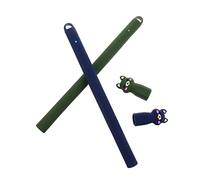 KICHOUSE 2 Pièces étui à Stylet Couverture de Crayon pour Accessoires Cas Cache-Stylet Dur étui à Stylo antidérapant étui à Stylo résistant aux Chutes Capuchon de Crayon Roman Gel de silice