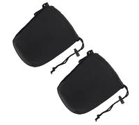 KICHOUSE 2 Pièces Housse pour Objectif Appareil Photo Reflex Numérique Souple avec Cordon De Serrage Set