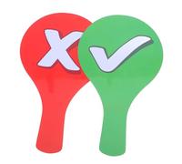 KICHOUSE 2 pièces Panneaux de Réponse Double Face pour Enseignants Palette de Vote Rapide Colorée Outils Portables pour Classe et Jeux Visibilité Élevée et Facile à Reconnaître