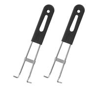 KICHOUSE 2 Pièces Poignées de Rechange pour Panier à Friture 2 Pcs en Acier Inoxydable 25 Cm, Poignée Annulaire Ergonomique Anti-brûlure, Compatible Panier de Friture et Cercle à Omelette,