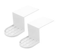 KICHOUSE 2 pièces Porte-gobelet Lessive Antidébordement Support Distributeur Liquide Lessive Plateau Organiseur Pratique pour Machine à Laver Blanc